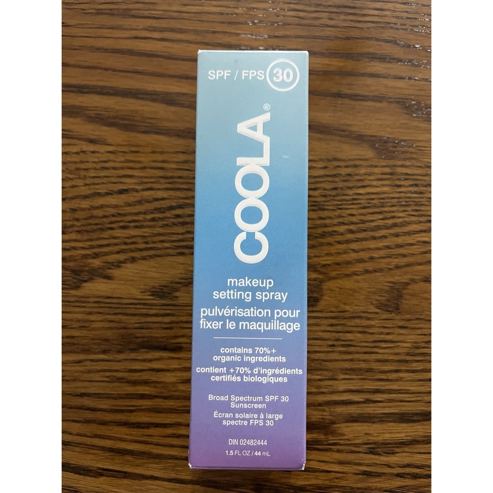Coola 70%+ Oragnic Makeup Setting Sunscreen Spray with SPF30-1.5fl oz/44ml